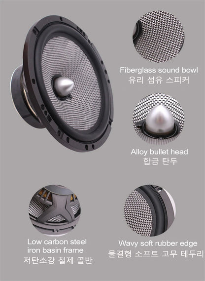 165AS Access Performance Component Car Speakers - 6.5 Inches, 120W - Perfect Father's Day Gift