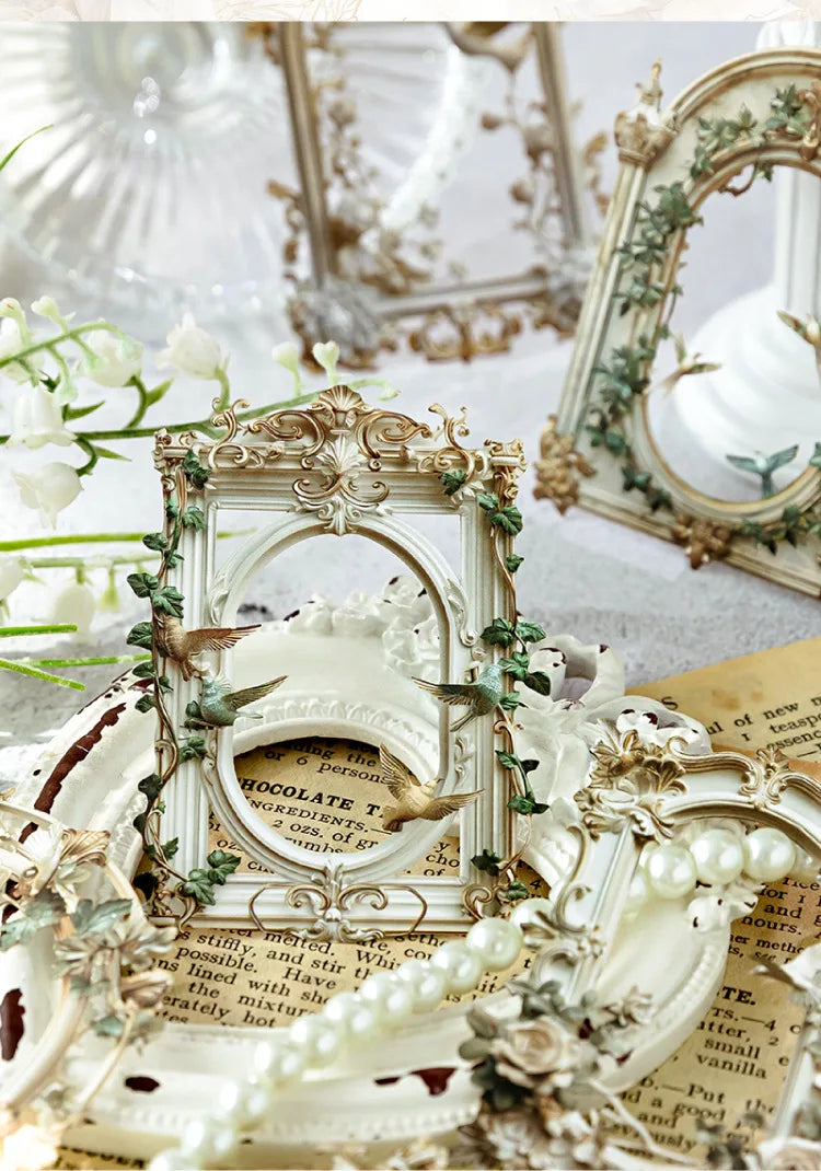 10 Pcs 3D Hollow Frame Card Paper for DIY Scrapbooking, Handmade Diary & Junk Journal Accessories