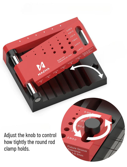 MAZHA T0012 Round Rod Punching Positioner – DIY Modeler Drilling Auxiliary Locator Tool