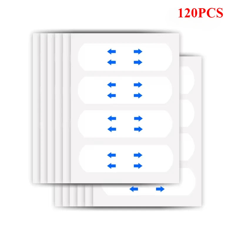 40-120PCS V-Shape Face Lifting Tape — Invisible Transparent Adhesive Patches for Wrinkle & Sagging Skin Repair