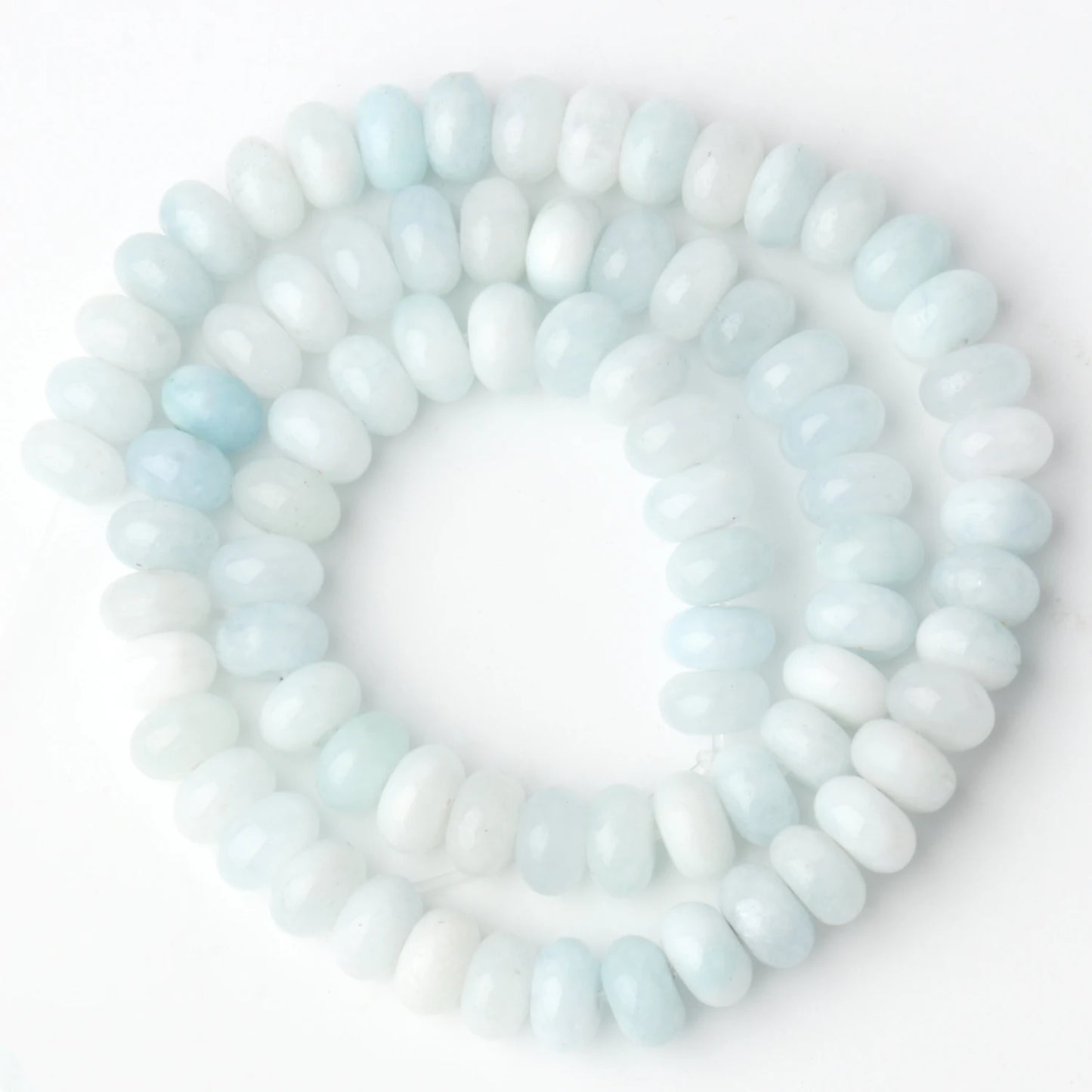 Natural Stone Rondelle Beads - 5x8mm Tourmaline, Citrine & Quartz Loose Beads for DIY Bracelets