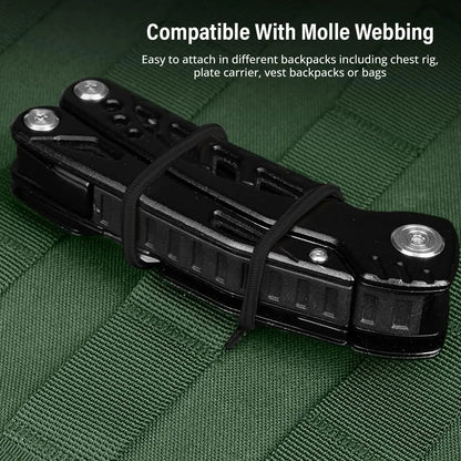 4/10Pcs MOLLE Elastic Retainer Straps - Tactical Webbing Attachment Buckles for Antenna, Flashlight & Gear Organization
