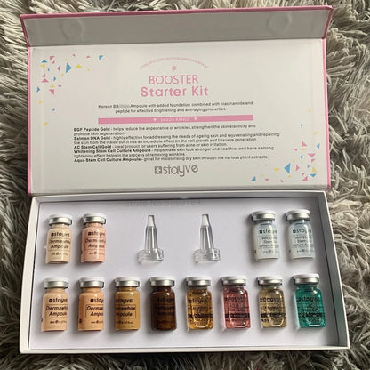 Korea Original Stayve BB Cream Glow Starter Kit – Niacinamide & Peptide Face Serum Essence for Skin Care