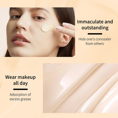 Ocheal CC Cream Foundation 30g SPF 50+ – Waterproof Moisturizing Concealer, Long-Lasting Brightening Makeup Primer with Sunscreen