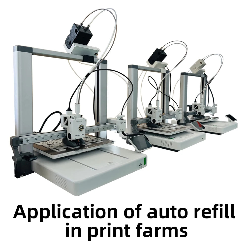 BLV AMS Lite BMCU370C Auto Refill Farm — Durable 3D Printer Accessory for A1 & A1 MINI, Strictly Tested, Type-C Support