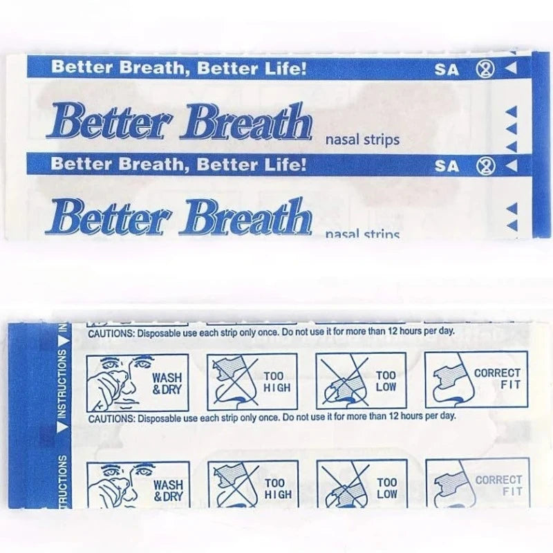 20/50/100pcs Nasal Breathing Strips — Anti-Snoring Sleep Aid for Easier, Healthier Breathing