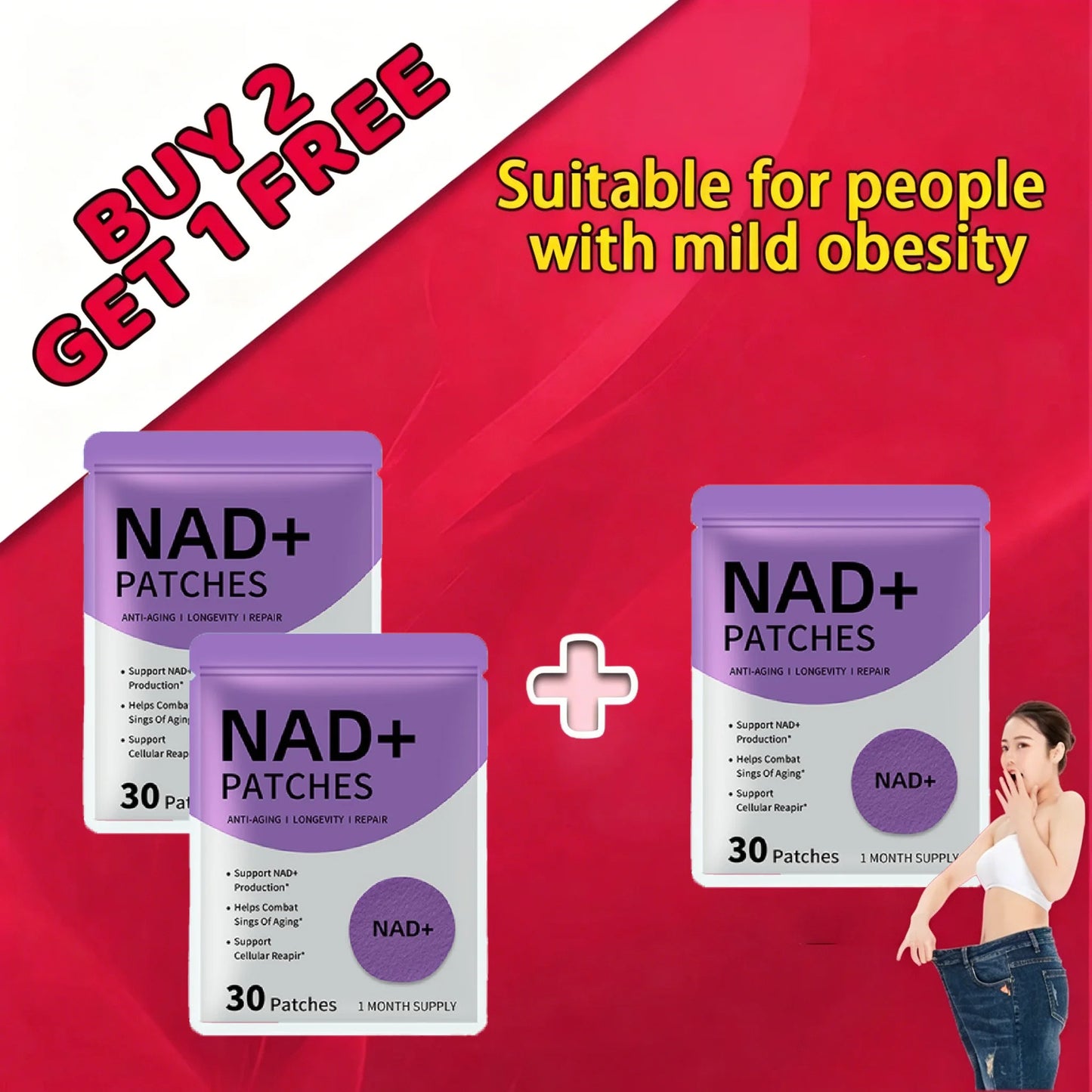 30-Piece Weight Management Patches - Easy-Use Body Care Stickers