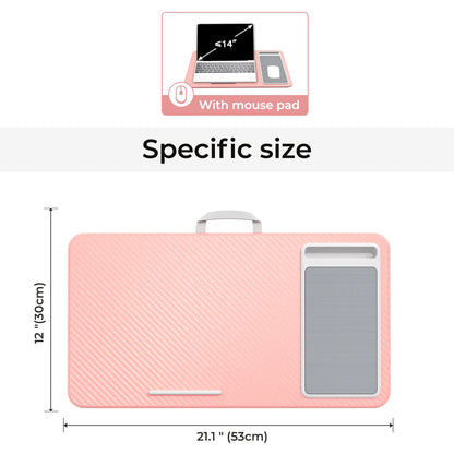 Lap Desk with Mouse Pad & Phone Holder – 21.1×12in Portable, Lightweight, Anti-Slip for Bed, Sofa, Couch