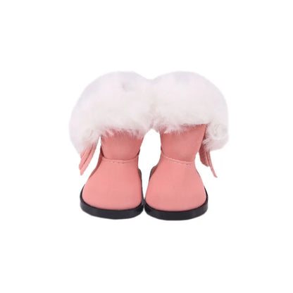 5CM Doll High-Top Boots – PU Shoes for 14.5" American & Paola Reina Dolls, 1/6 BJD Blythe & EXO Doll Accessories