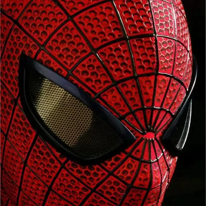 Magnetic Spider-Man Lens Mask - Garfield Style Spandex Head Mask for Cosplay, Collectors & Fans