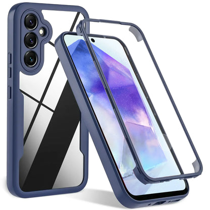 360° Full Coverage Screen Protection Case – Shockproof Phone Cover for Samsung A55 5G, A35, A15, A54, A14, A34, A53, A73, A26, A16, A52S, A56, A36