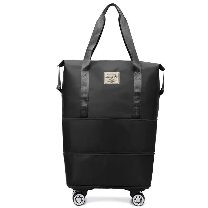 Oxford Cloth Large Capacity Travel Bag – Detachable Universal Wheel Luggage with Dry & Wet Separation for Business Trips