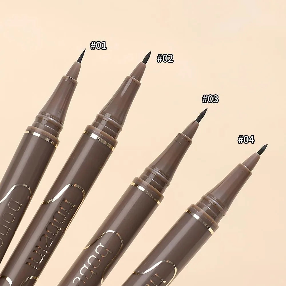 Waterproof Quick-Dry Liquid Eyeliner — Ultra-Fine Matte Black & Brown, Long-Lasting Silkworm Eye Makeup Gift