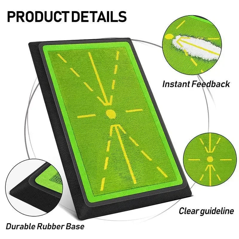 PGM Golf Strike Mat – Beginner Training Pad with Bead Display & Swing Trace Detection, PM130-B