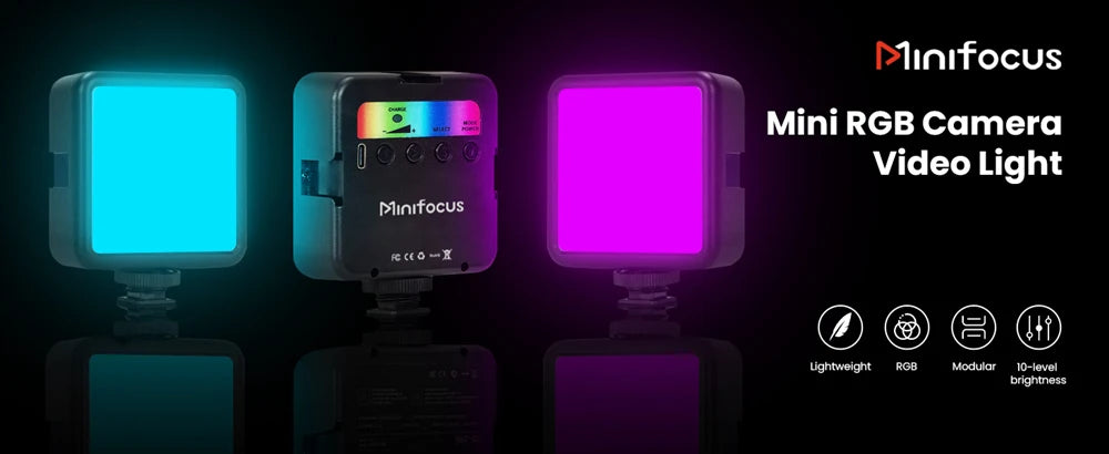 Pocket RGB LED Fill Light – Portable Mini Video Light for Camera, Smartphone, GoPro & Laptop, Adjustable Selfie Lamp