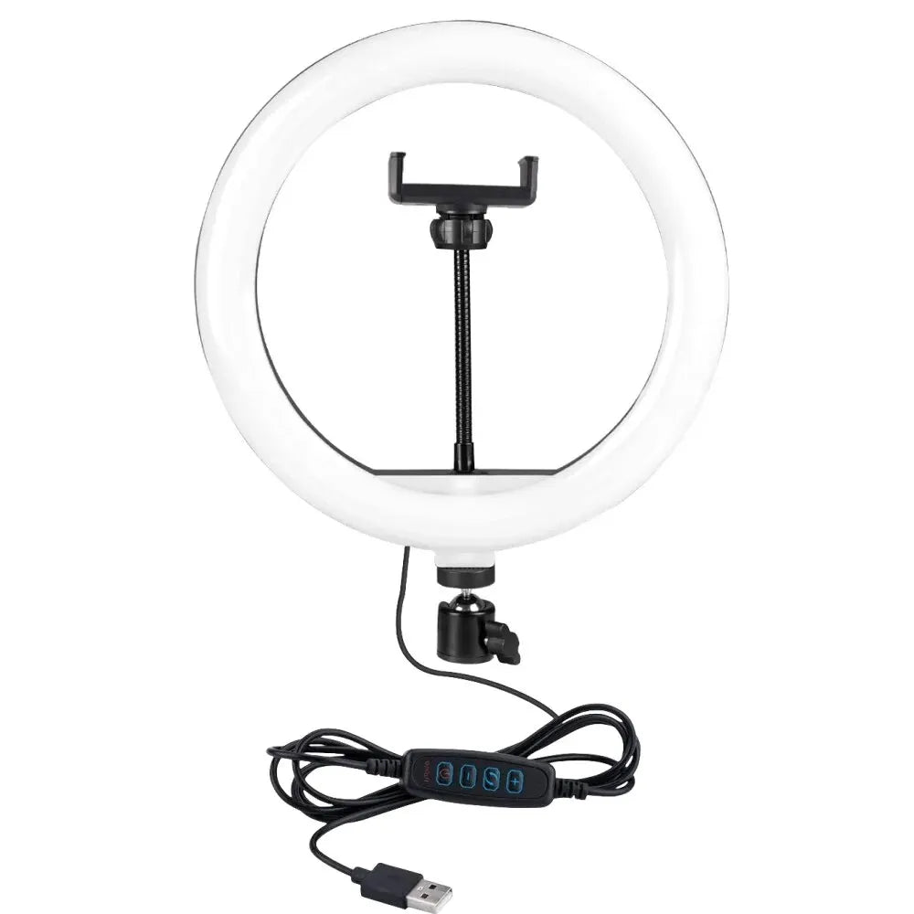 10-inch 26cm LED Selfie Ring Light – Photography Fill Lighting for Video Recording, Live Broadcast & Selfie Lamp