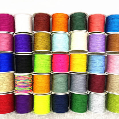 Nylon Macrame Cord Thread (0.4–1.5mm) – Braided DIY Bracelet, Beading & Tassel String