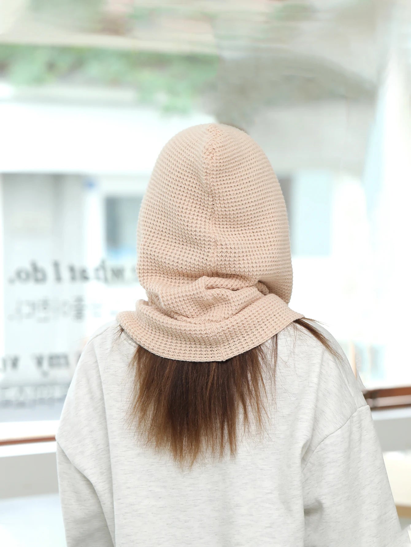 Women’s Winter Beanie Hat with Knit Balaclava – Neck Warmer & Ski Snow Scarf