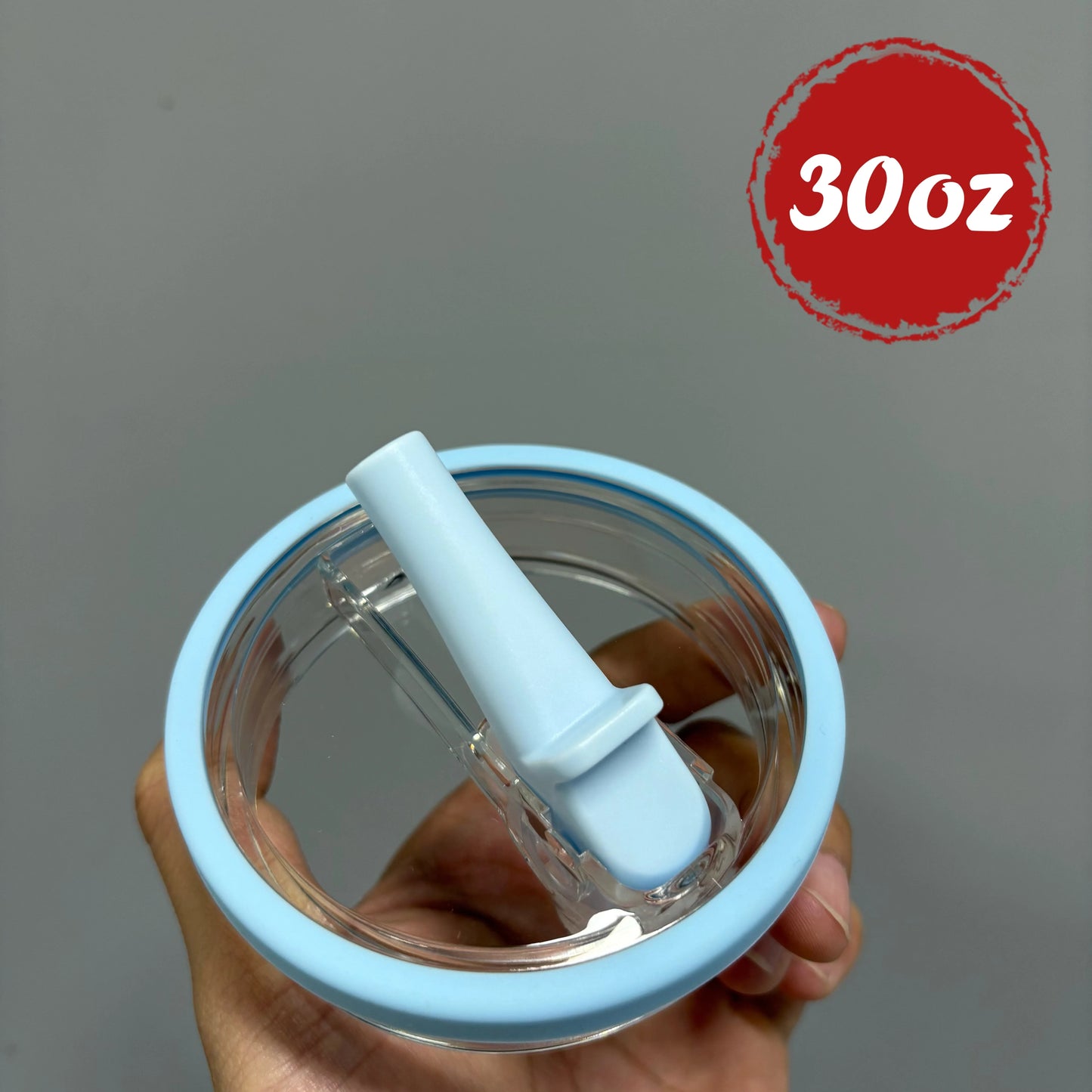 30oz/40oz Tumbler Flip Straw Lid Replacement – Spill-Proof Reusable Cover for Quencher Cups