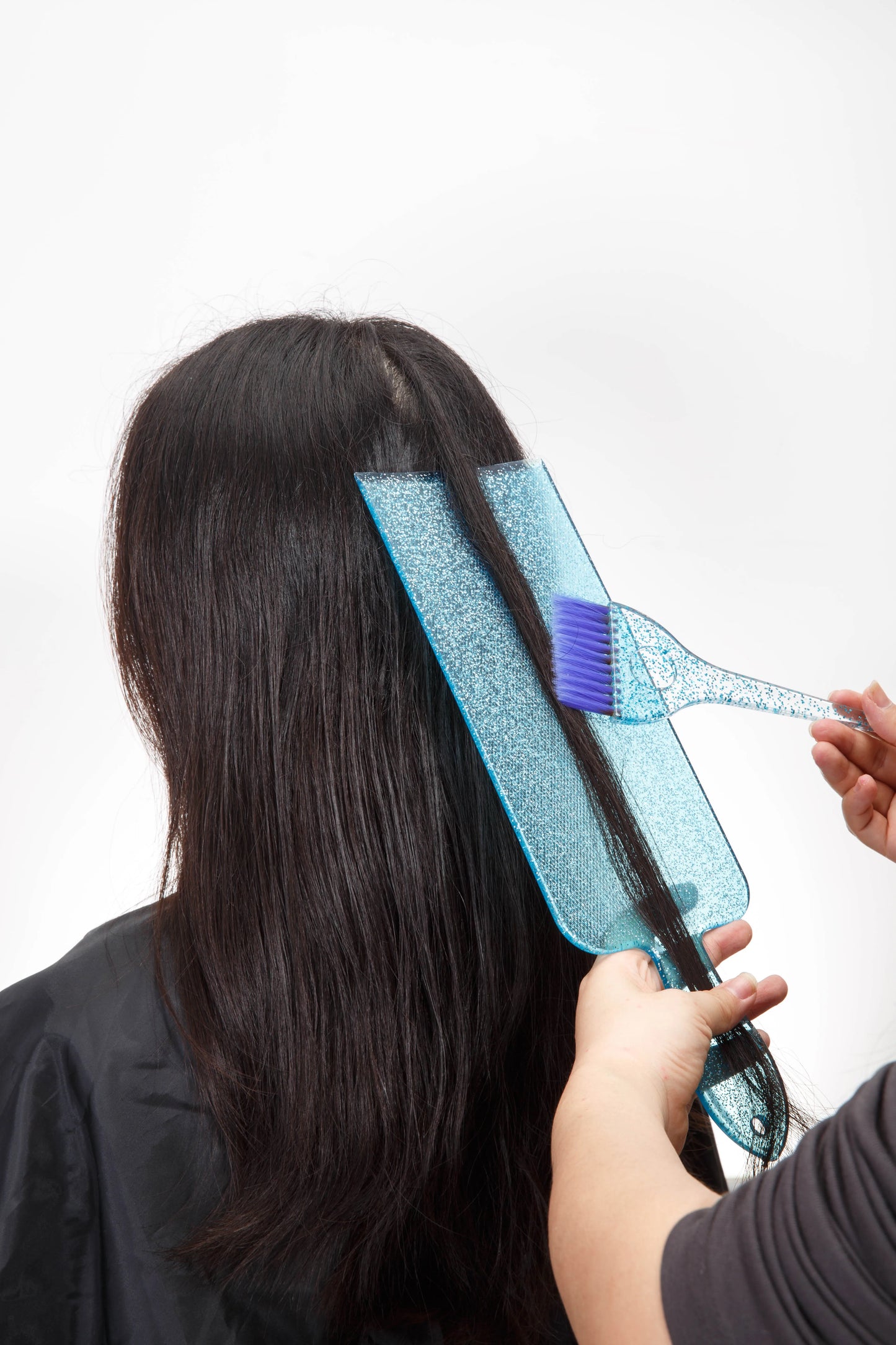 4pcs Hair Dye Bowl & Brush Set – Crystal Shiny Coloring Mix Board for DIY & Professional Hairdresser Styling Tools