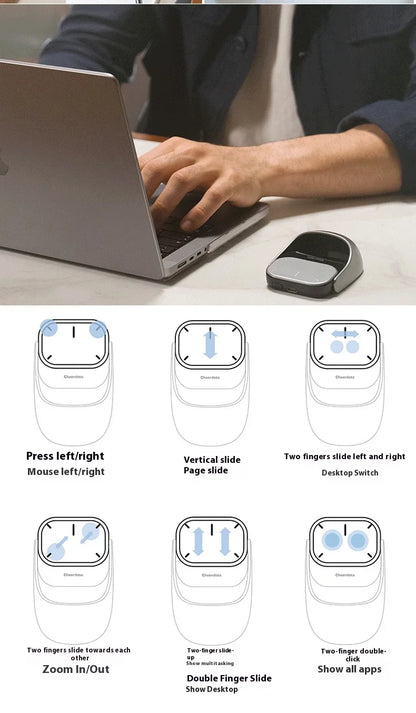 Cheerdots 2 Detachable Air Mouse – Wireless Touchpad, Laser AI Recording, ChatGPT Mobile Presenter & Remote Control