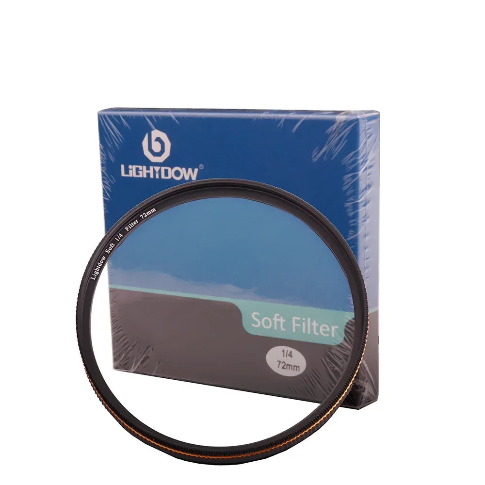 Lightdow 1/4 White Soft Lens Filter - Available in Sizes 49mm to 82mm for Canon, Nikon, Sony Cameras