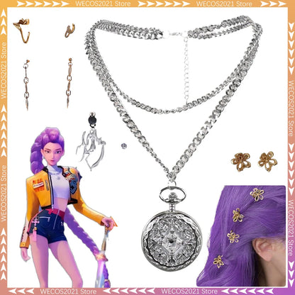 Devil Hunter of Rumi Necklace – Fantasy Cosplay Jewelry, Cartoon Costume Accessory for Women, Party & Gift