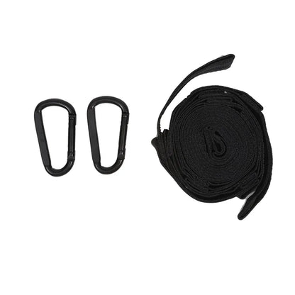 2pcs Heavy-Duty Hammock Straps - 600lb Breaking Strength Polyester Suspension Ropes with 5 Rings