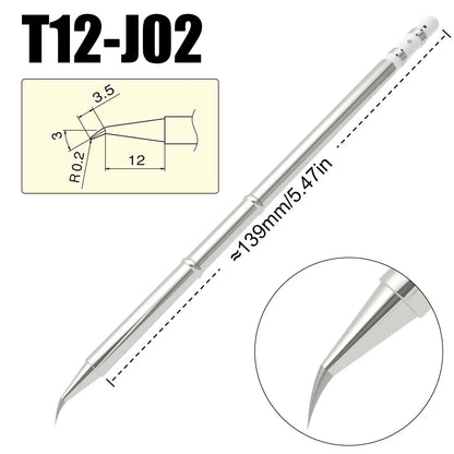 T12 Soldering Iron Tips - Universal Replacement Tips for Hakko FX951 FX-950 Welding Stations