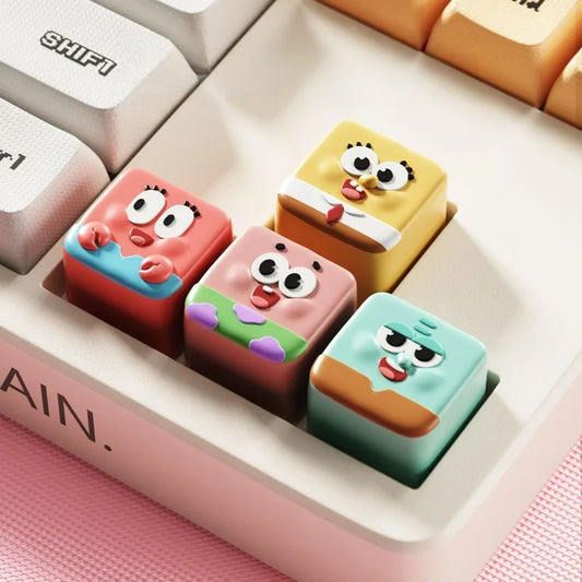 Spongebob Squarepants Mechanical Keyboard Keycap – Creative Single-Pack Decoration
