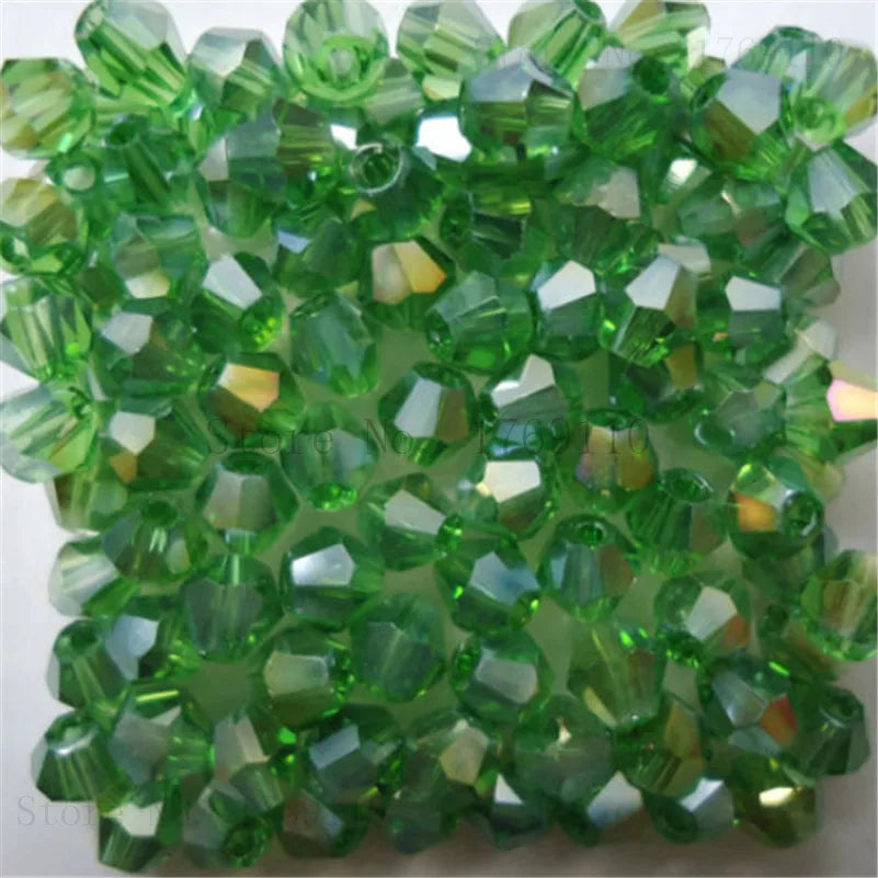 Isywaka 3–8mm Austria Crystal Bicone Glass Beads – Colorful Faceted Loose Spacer Beads for DIY Jewelry Making, Bracelet & Charm Craft Supplies