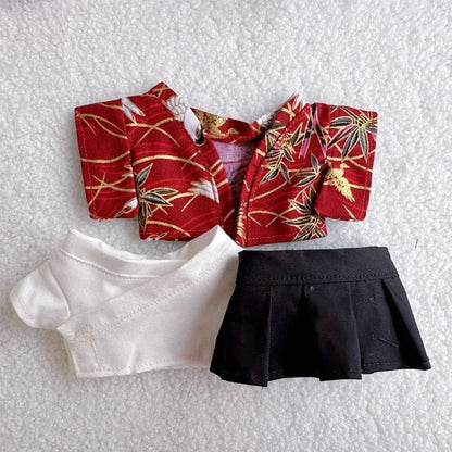 17cm Labubu V1-V3 Doll Clothes – Traditional Kimono Outfit Accessories, Fashion Gift