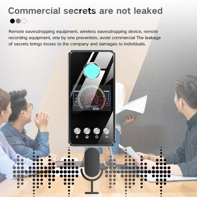 Military Grade Hidden Camera & Bug Detector – Wireless Signal, GPS & Infrared Spy Scanner Anti-Spy Security Device