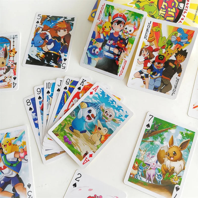 Pokémon Playing Cards - Cute Anime Character Deck for Games, Collecting & Gifts