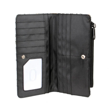 Cute Cartoon Print Long Wallet for Women – PU Leather Coin Purse, Stylish Card Holder & Organizer