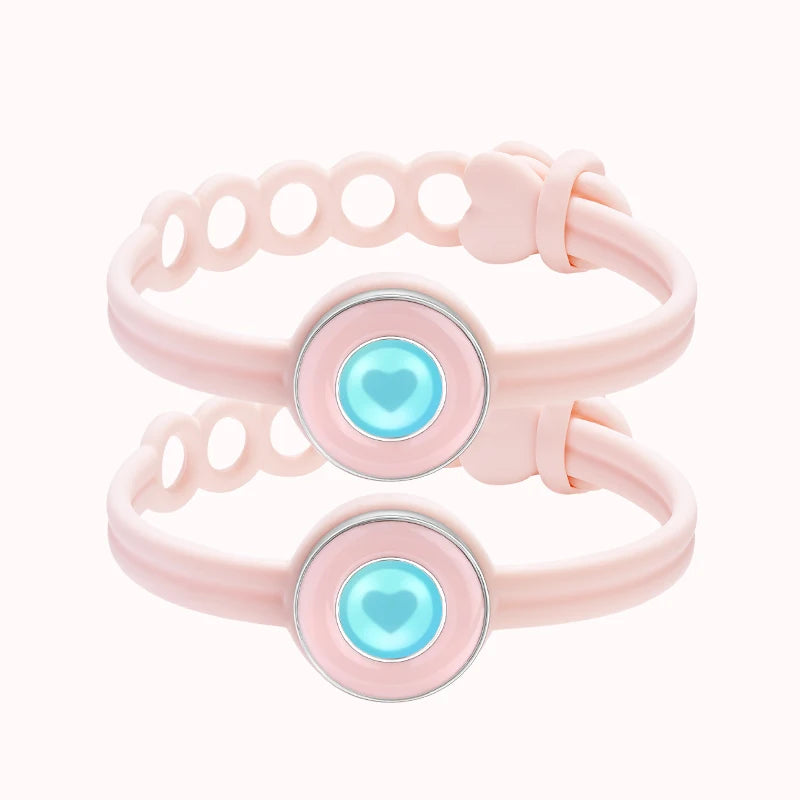 TOTWOO Candy Collection Long Distance Touch Bracelets – Colorful Vibration & Light-Up Bands, Gifts for Girlfriend, Pairing Jewelry