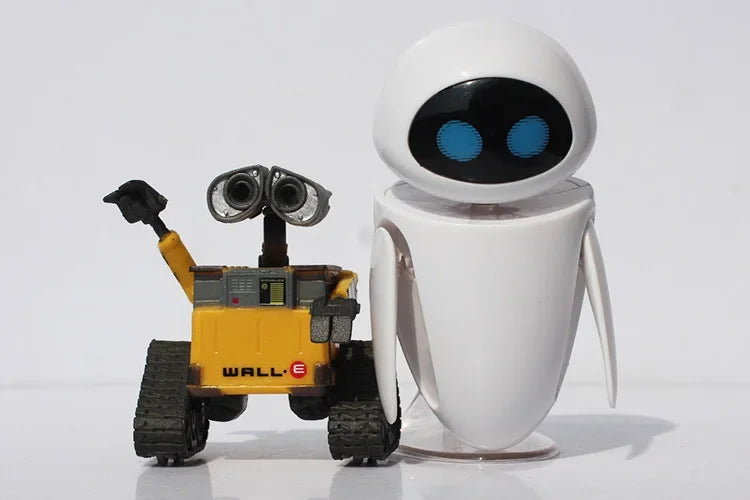 Disney Pixar Wall-E & Eva Action Figures – PVC Robot Toy Collectible for Kids Birthday Gift