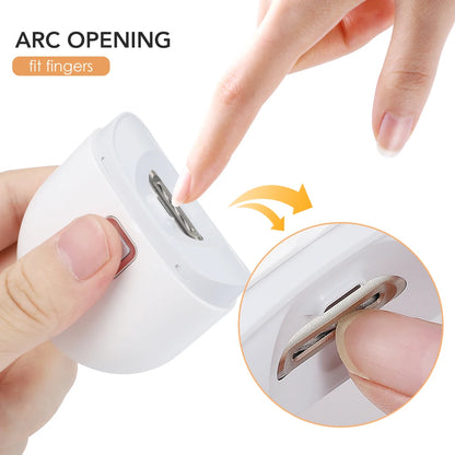 Electric Automatic Nail Clippers with Light – Trimmer Nail Cutter for Baby, Manicure & Pet Care Tools