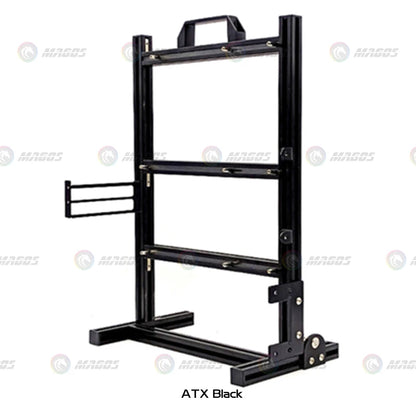 Aluminum Open Frame PC Case – Supports ITX/MATX/ATX Motherboards, Vertical Gaming Cabinet for DIY & Water Cooling Builds
