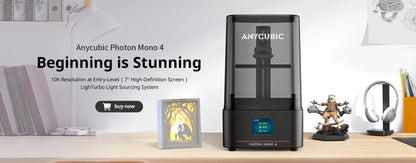 ANYCUBIC Wash & Cure Machine – 3-4L Large Volume for LCD/DLP Resin 3D Printers, Compatible with Photon Mono 2