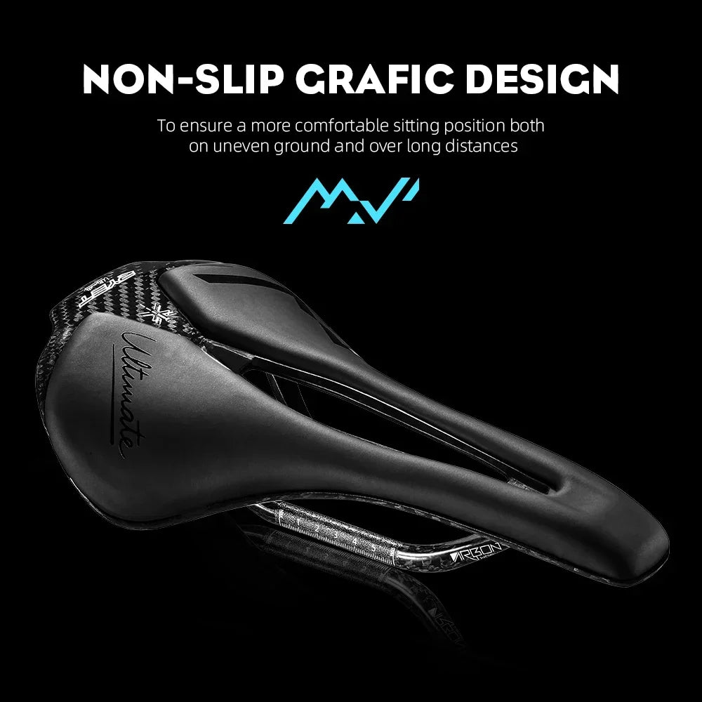 RYET Bicycle Saddle - Ultralight Full Carbon Racing Seat for Road Bike Cycling & Sports