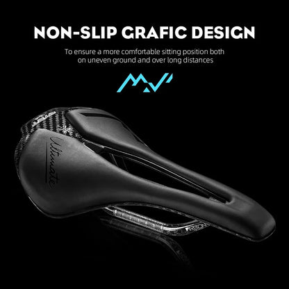 RYET Bicycle Saddle - Ultralight Full Carbon Racing Seat for Road Bike Cycling & Sports