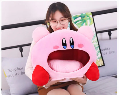 Anime Games Kirby Plush Doll – Soft Nap Pillow, Kawaii Pet Cat Nest & Stuffed Toy Bed, Cute Gift for Kids