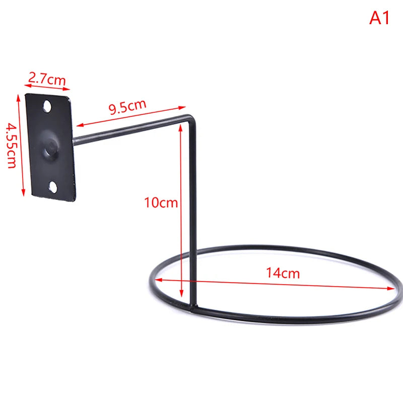 Multi-Purpose Football Display Shelf – Wall-Mounted Basketball Storage Rack, Iron Space-Saving Holder for Living Room Decoration