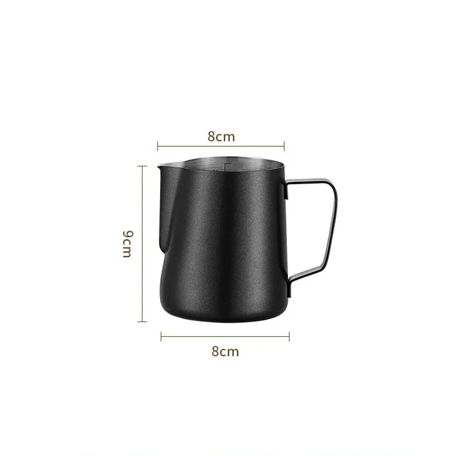 350/600ML Stainless Steel Coffee Milk Frothing Pitcher – Precise Scale Latte Jug for Barista & Professional Cafe Use
