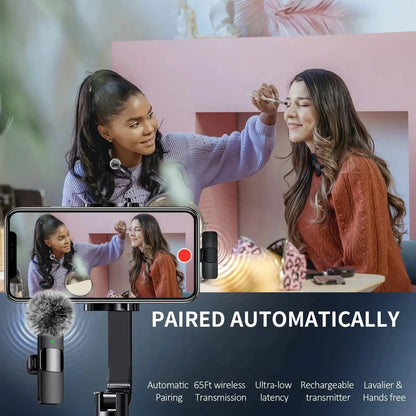 NEW Wireless Lavalier Microphone – Mini Mic for Audio Video Recording on iPhone, Android, Laptop, and Mobile Gaming