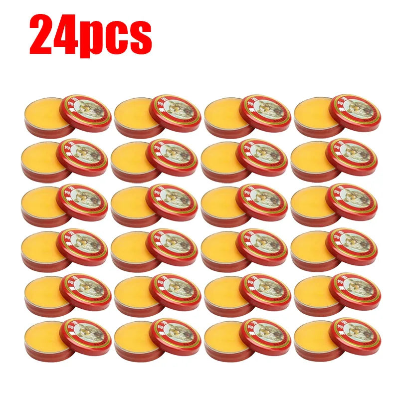 Tiger Balm Solid Ointment – 6/18/24/36pcs Essential Oil Balm for Cold, Headache, Dizziness & Muscle Relief