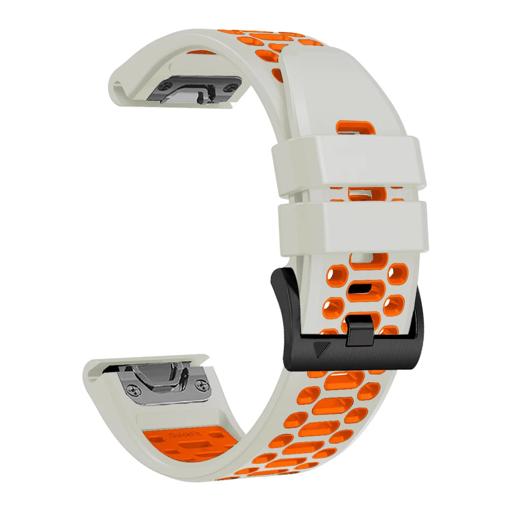 Outdoor Sports Silicone Watch Band 22mm/26mm for Garmin Fenix 5 6 7 8 Series, Tactix, Mk2, Enduro – QuickFit Replacement Strap
