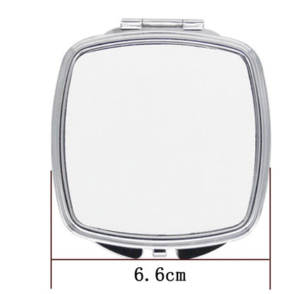 12PCS Metal Pocket Compact Mirrors - Sublimation Blank Travel Makeup Mirrors for Women & Men