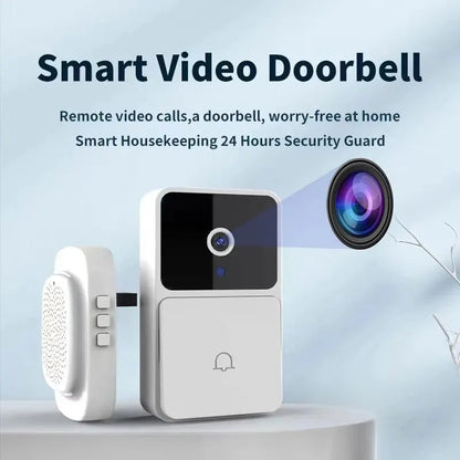 WiFi Video Doorbell Camera – Wireless HD Security, Night Vision, Two-Way Intercom, Voice Changer for Smart Home